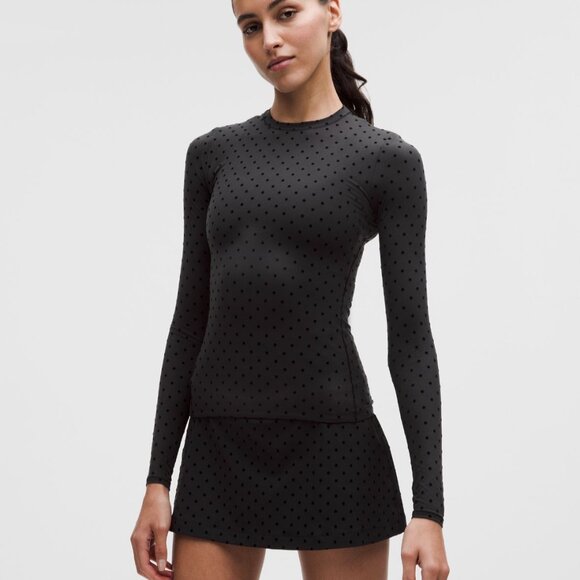 lululemon athletica Tops - Wundermost Ultra-Soft Nulu Crewneck Long-Sleeve Shirt Flocked